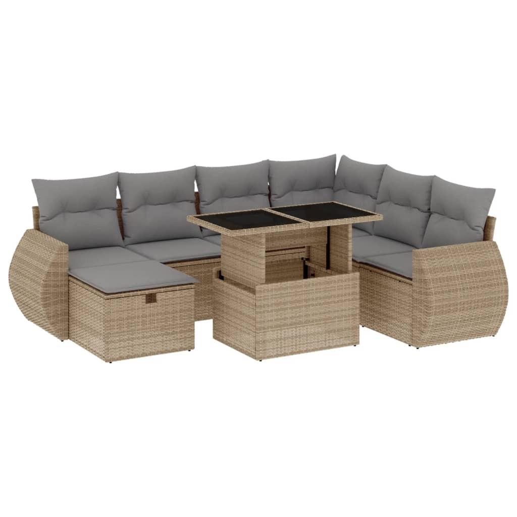 VidaXL set divano da giardino Polirattan  