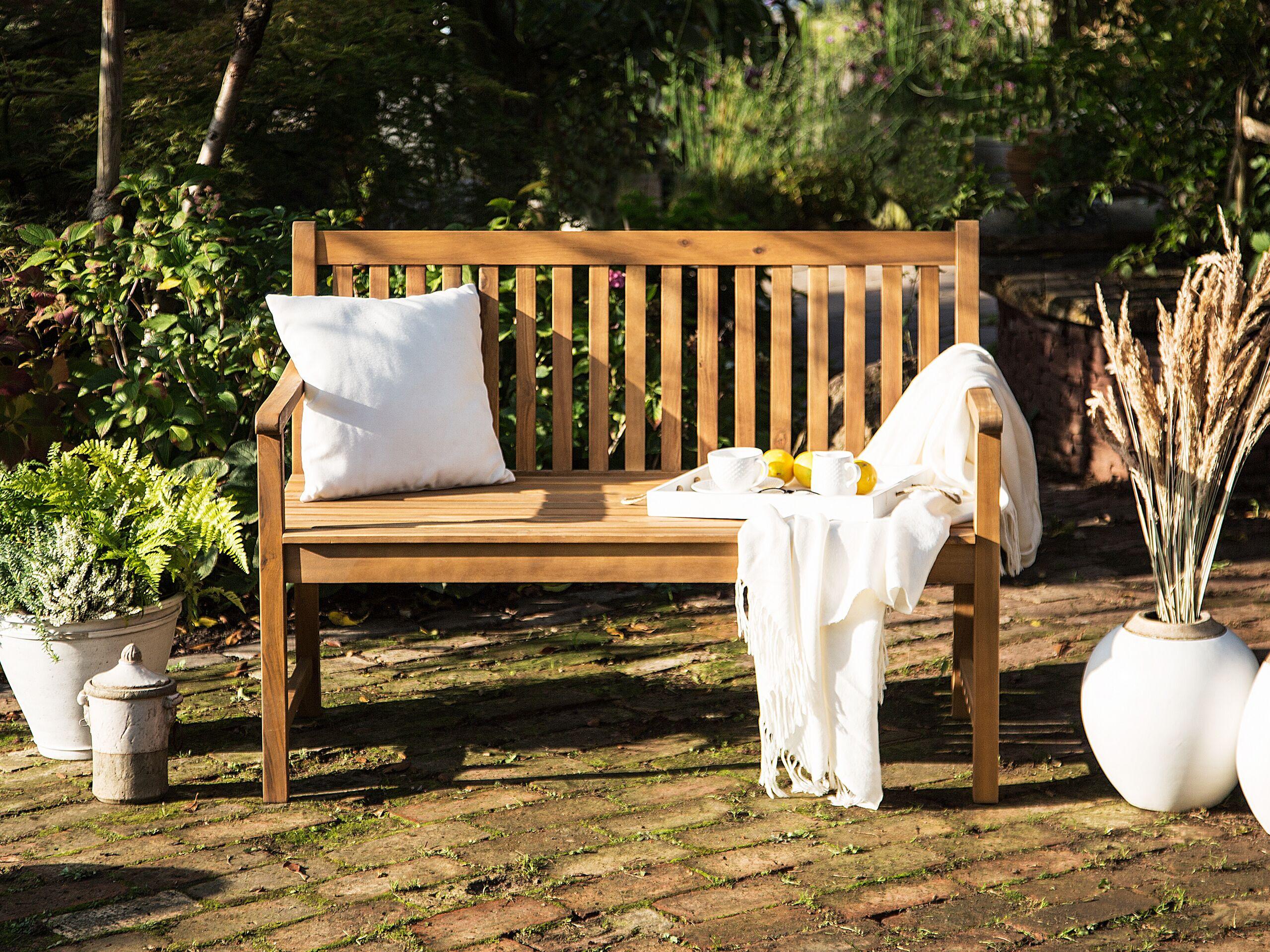 Beliani Panchina da giardino en Legno d'acacia certificato FSC® Classico VIVARA  