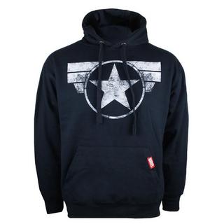 CAPTAIN AMERICA Distressed Logo Regular Fit Felpa con Cappuccio  