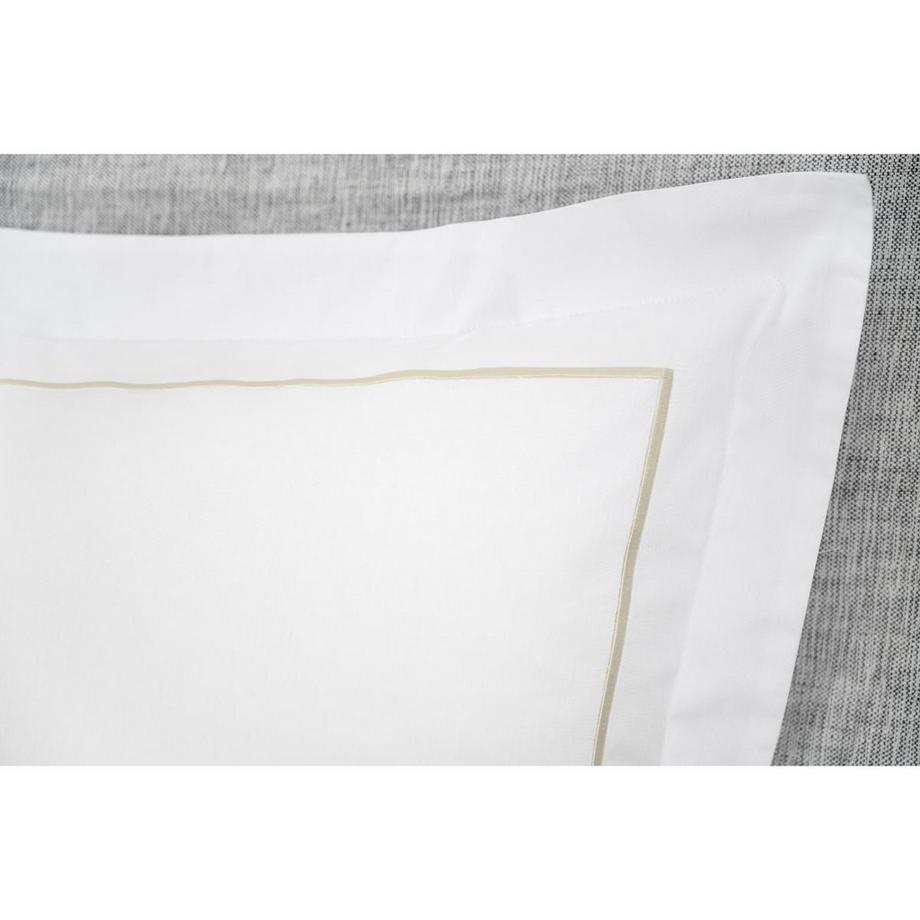 Vente-unique Charmy Set Copripiumino in Percalle con Striscia Decorativa  