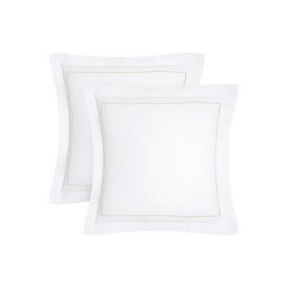 Vente-unique Charmy Set Copripiumino in Percalle con Striscia Decorativa  