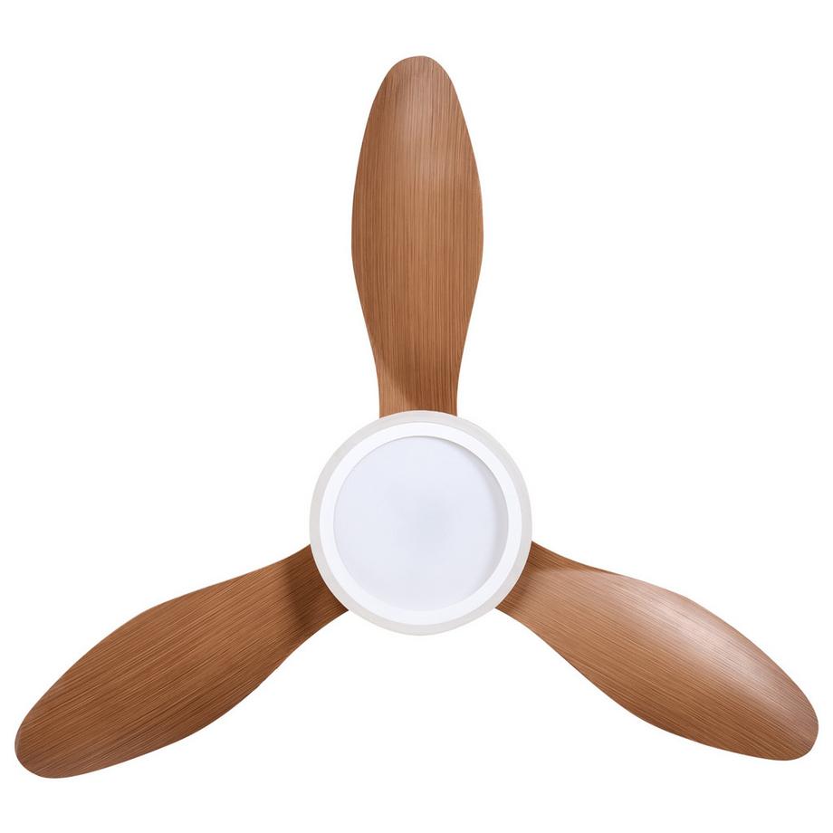 Beliani Ventilateur de plafond avec lampe en Métal  MUDDY  