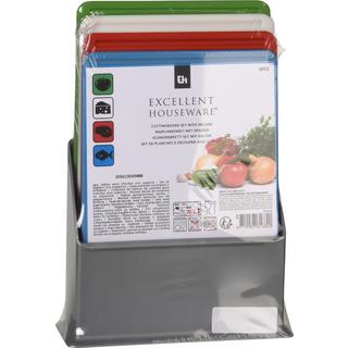 Excellent Houseware Excellent ensemble de planches à découper Houseware de 4 dans le support  