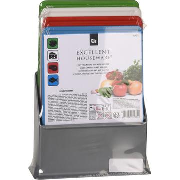 Set di 4 taglieri Excellent Houseware con supporto