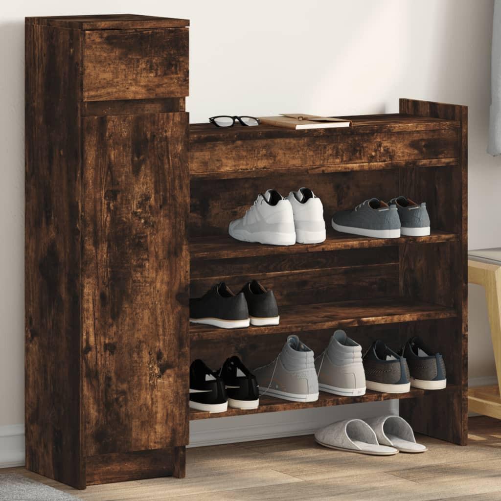 VidaXL Armoire à chaussures bois d'ingénierie  