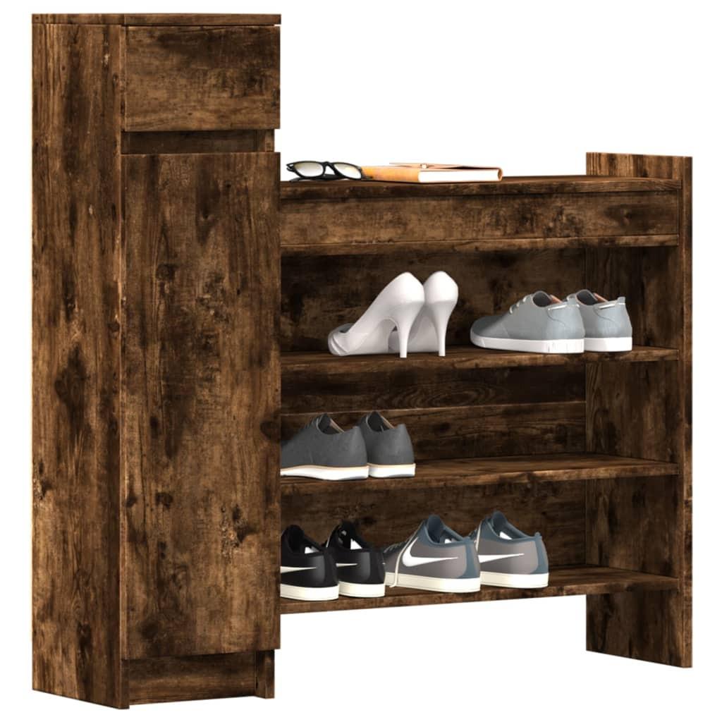 VidaXL Armoire à chaussures bois d'ingénierie  