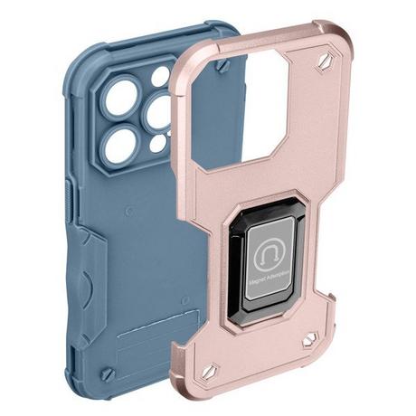 Avizar  Coque iPhone 14 Pro Antichoc Bague Rose 