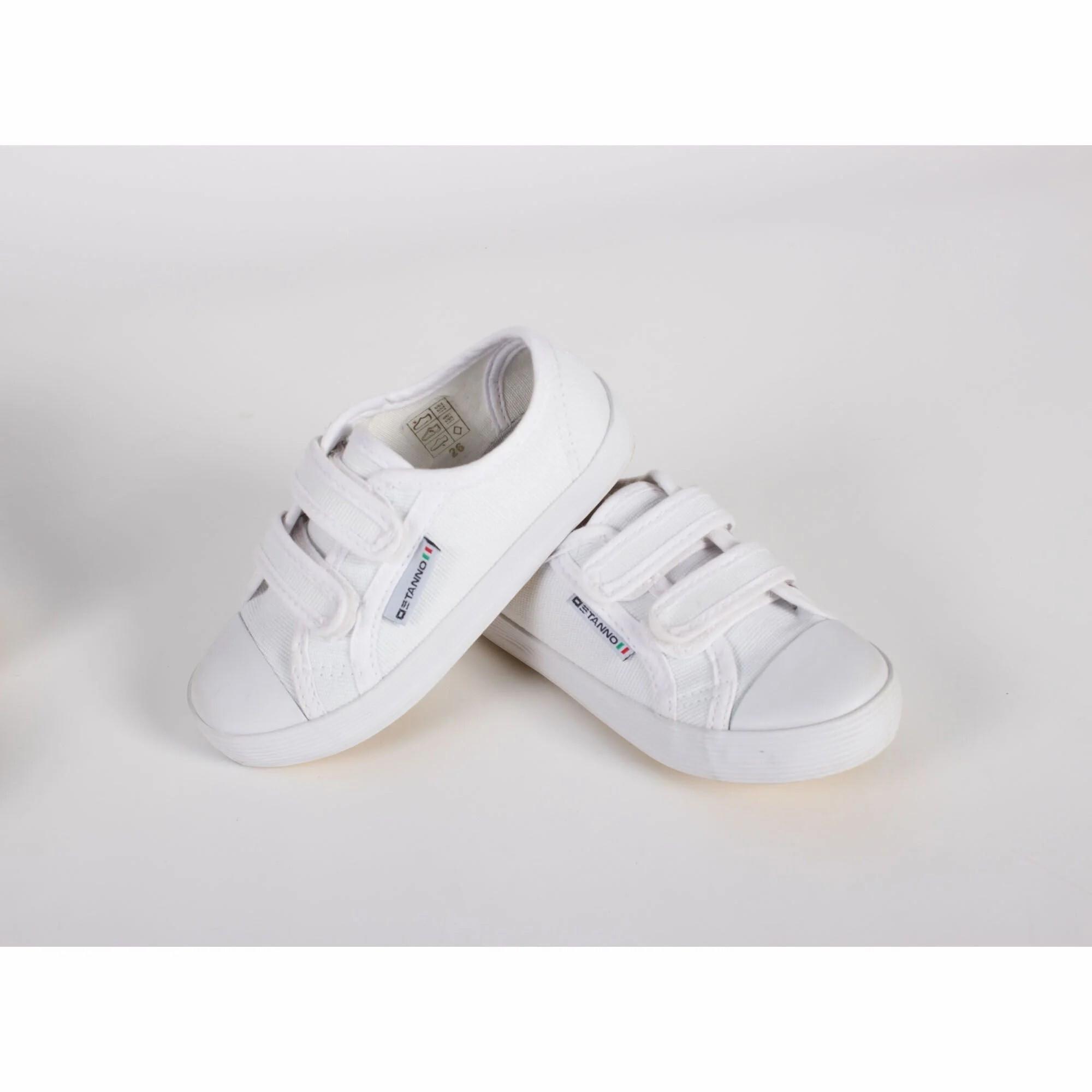 Stannol  chaussures indoor en toile enfant scratch 