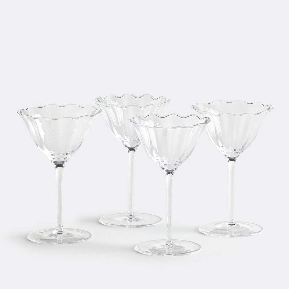 Lot de 4 verres à pied
