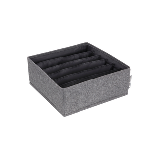 Bigso Box of Sweden SOFT Organizer Grau   6 Fächer breit  