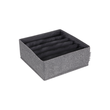 SOFT Organizer Grau   6 Fächer breit