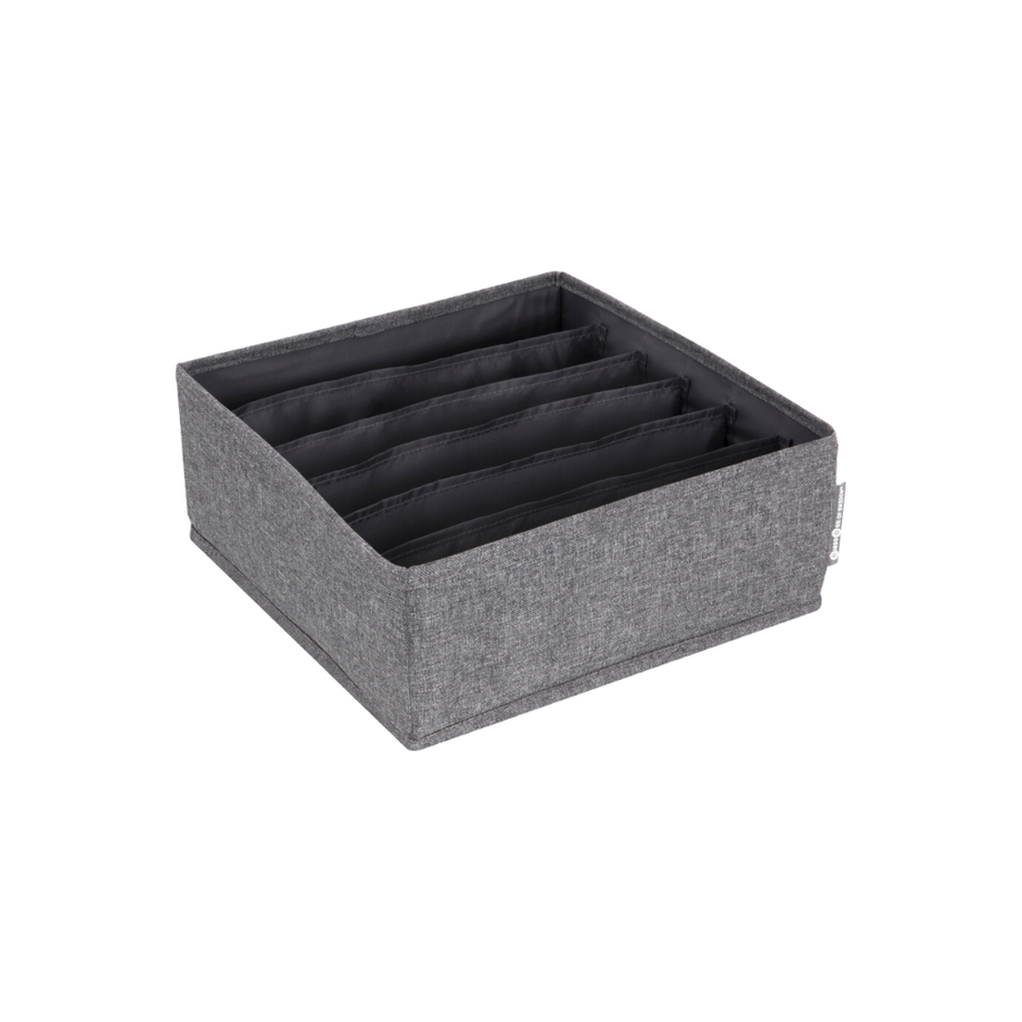 SOFT Organizer Grau   6 Fächer breit