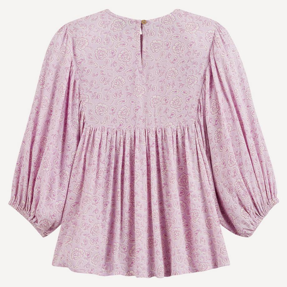 La Redoute Collections  Bedruckte Bluse mit kurzen Ärmeln und weitem Schnitt 