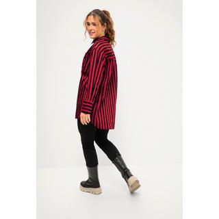 Studio Untold  Camicia dal taglio oversize con righe, collo da camicia, applicazione e maniche lunghe 