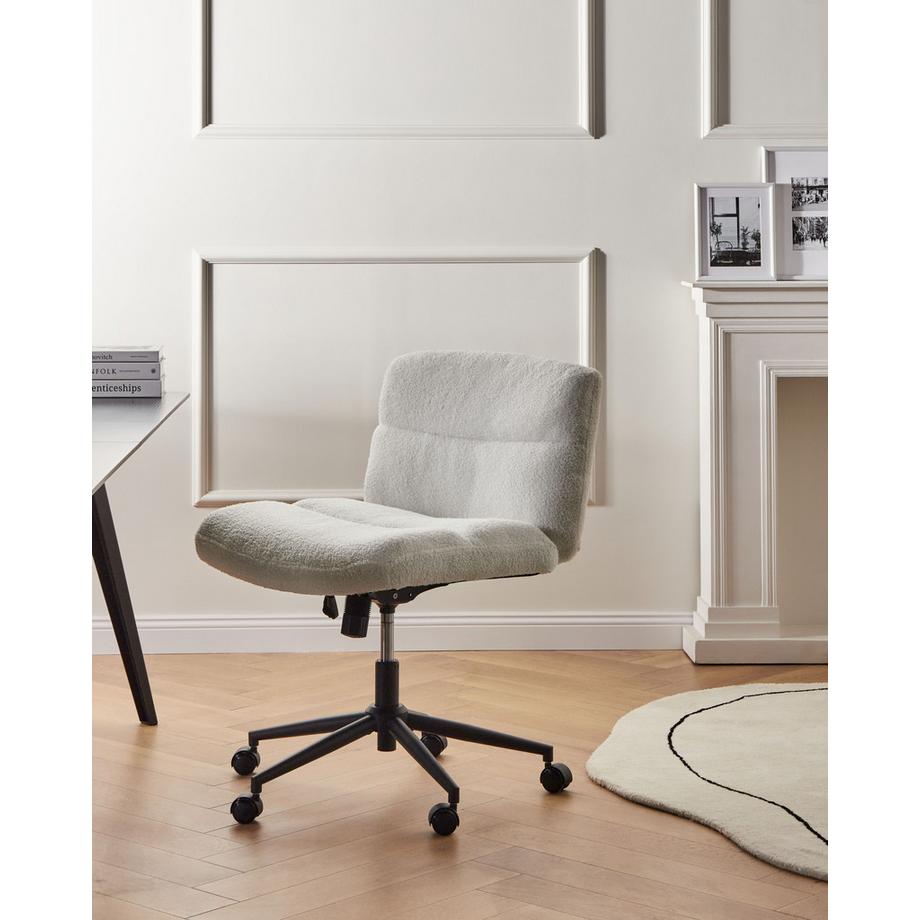 Beliani Chaise de bureau en Bouclé  CATLIN  
