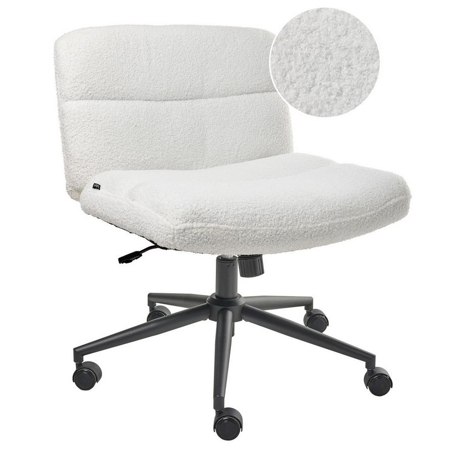 Chaise de bureau en Bouclé  CATLIN