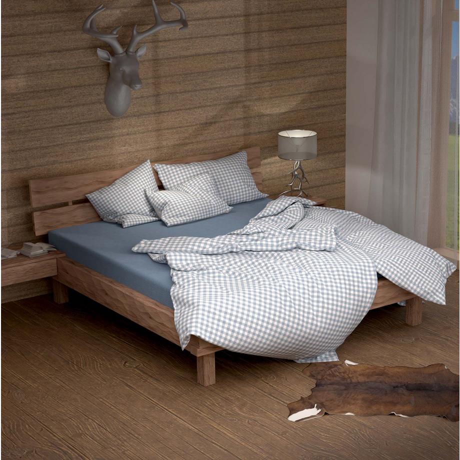 Lotus Bettwaren Lotus Kölsch Renforcé Duvetbezug Rauchblau  