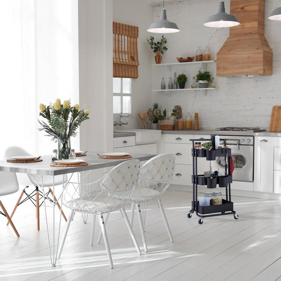 Northix Carrello con 3 ripiani  