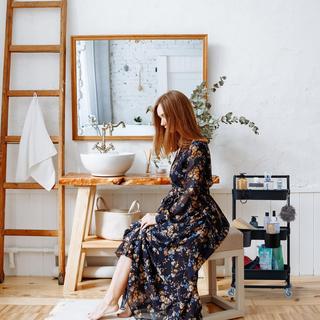 Northix Wagen mit 3 Ablagen  