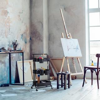 Northix Wagen mit 3 Ablagen  