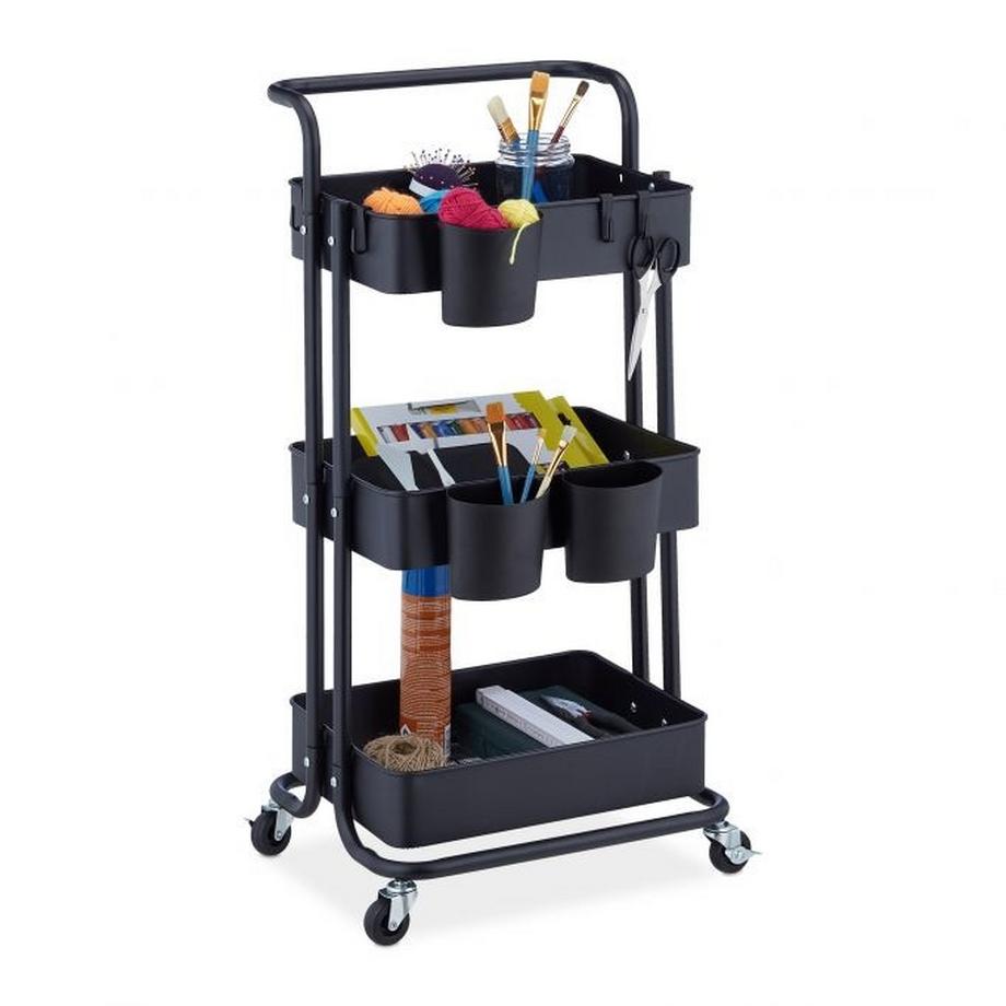 Carrello con 3 ripiani