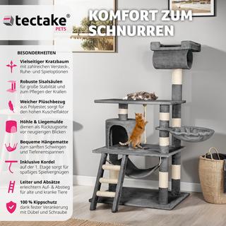 Tectake  Arbre à Chat STOKELEY 141 cm 