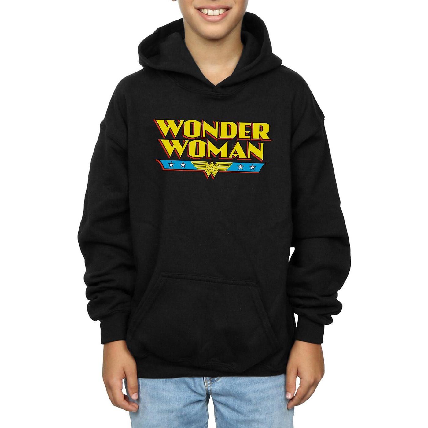 DC COMICS  Wonder Woman Text Logo Kapuzenpullover 