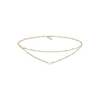 Elli  Halskette Choker Layer Herz 