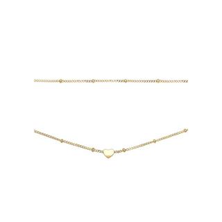 Elli  Halskette Choker Layer Herz 