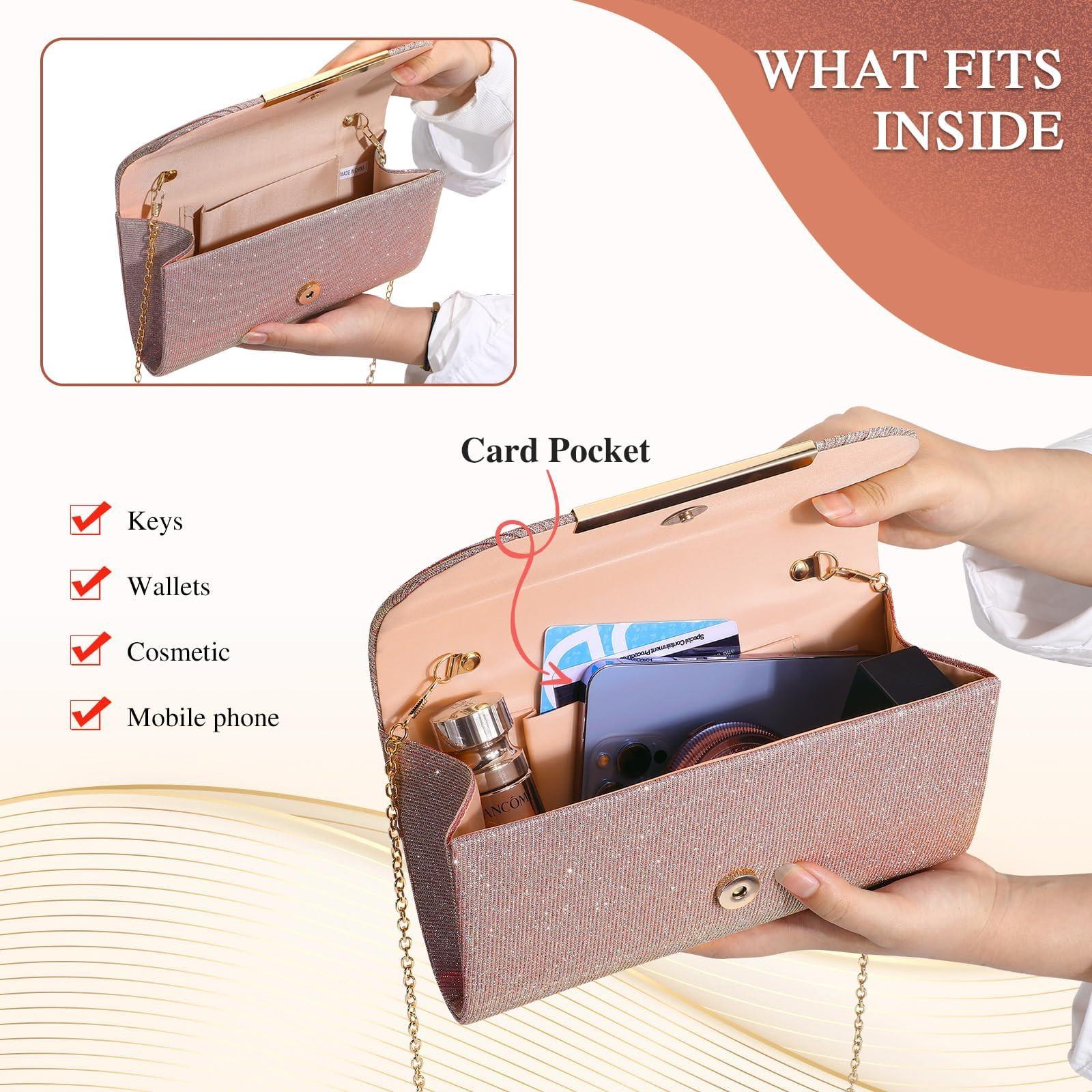 Only-bags.store Borsa a mano da sera alla moda con catena  