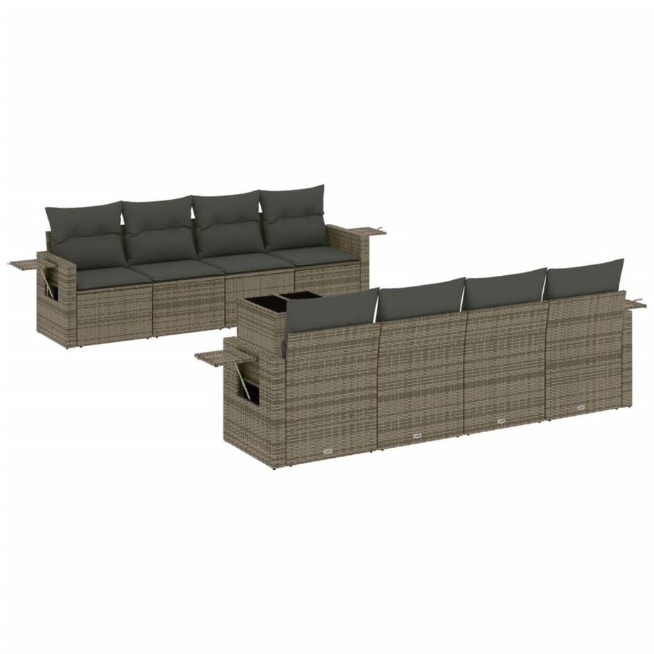 set divano da giardino Polirattan