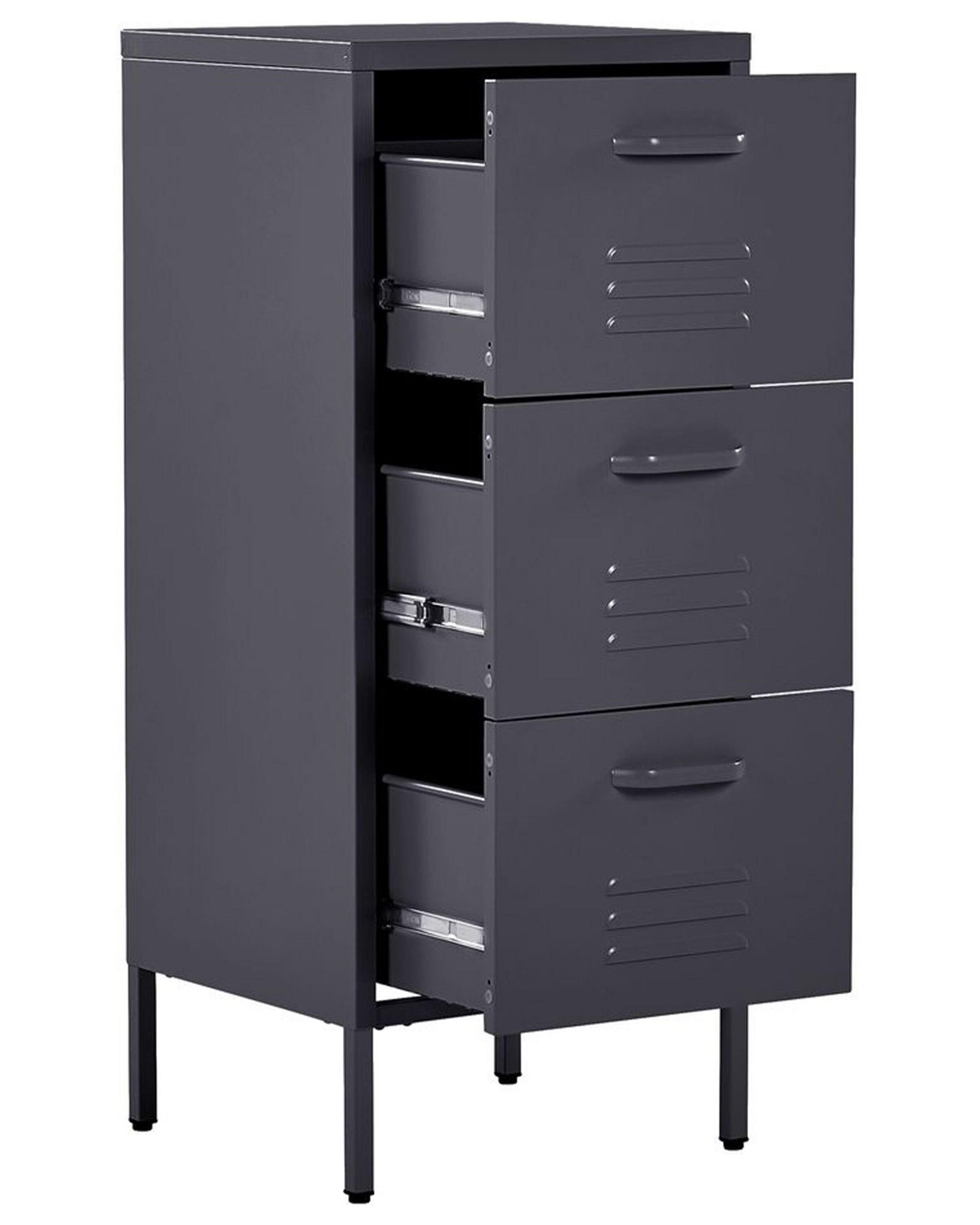 Beliani Armadietto da ufficio en Acciaio Moderno WOSTOK  