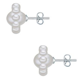 Valero Pearls  Femme Puce d'oreille en perle Fleur 