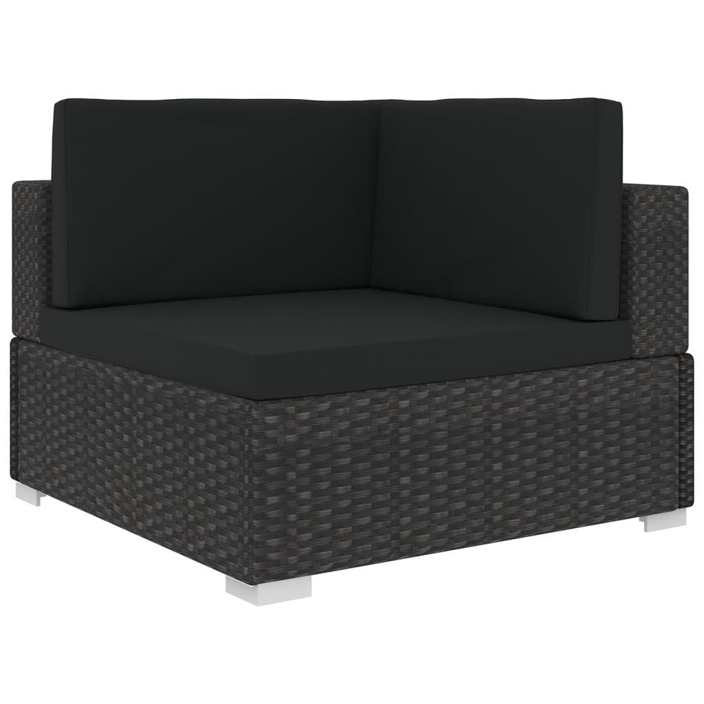 VidaXL set divano da giardino Polirattan  