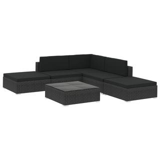 VidaXL set divano da giardino Polirattan  