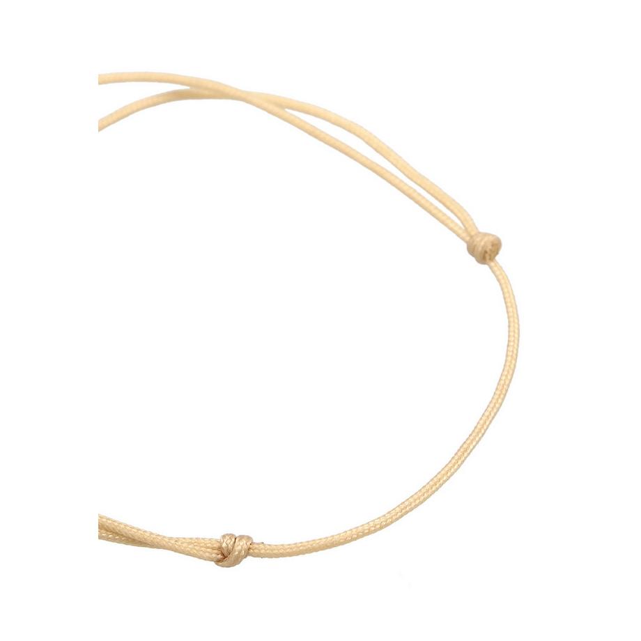 Elli  Armband Nylon Blüte Flower Anhänger 925 Silber Vergoldet 