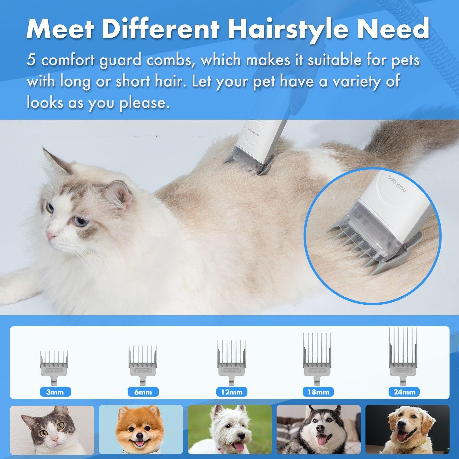 Blue Chilli  Neabot Pet Hair Remover Neabot P1 Pro Rasoir professionnel pour chien/chat et aspirateur pour poils d'animaux 