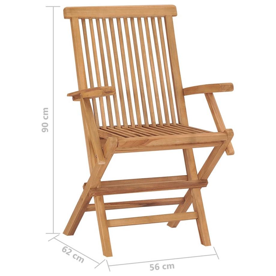 VidaXL Gartenstuhl teak  