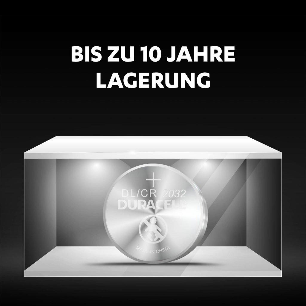 DURACELL  Knopfbatterie Specialty CR2032 B2 CR2032, 3V 4 Stück 