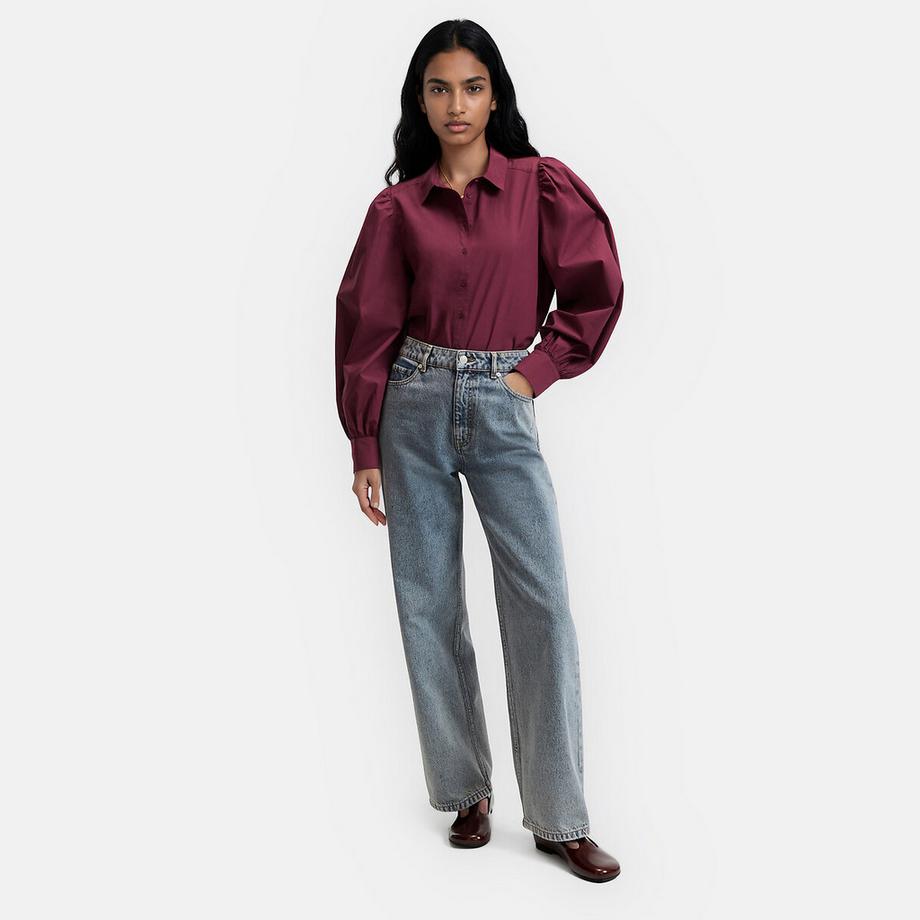 La Redoute Collections Chemise en coton à manches bouffantes  