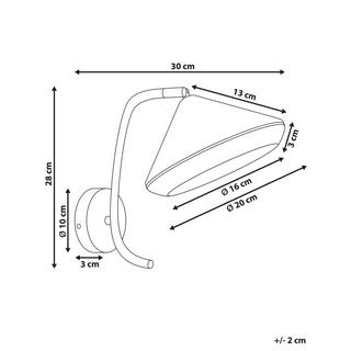 Beliani Applique en Ferro Moderno MOKVI  