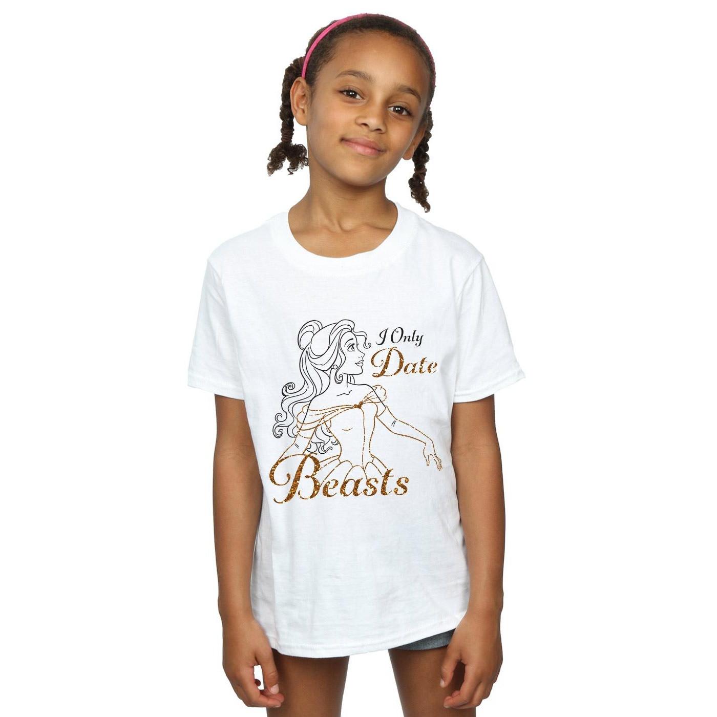 Disney PRINCESS  Tshirt ONLY DATE BEASTS 