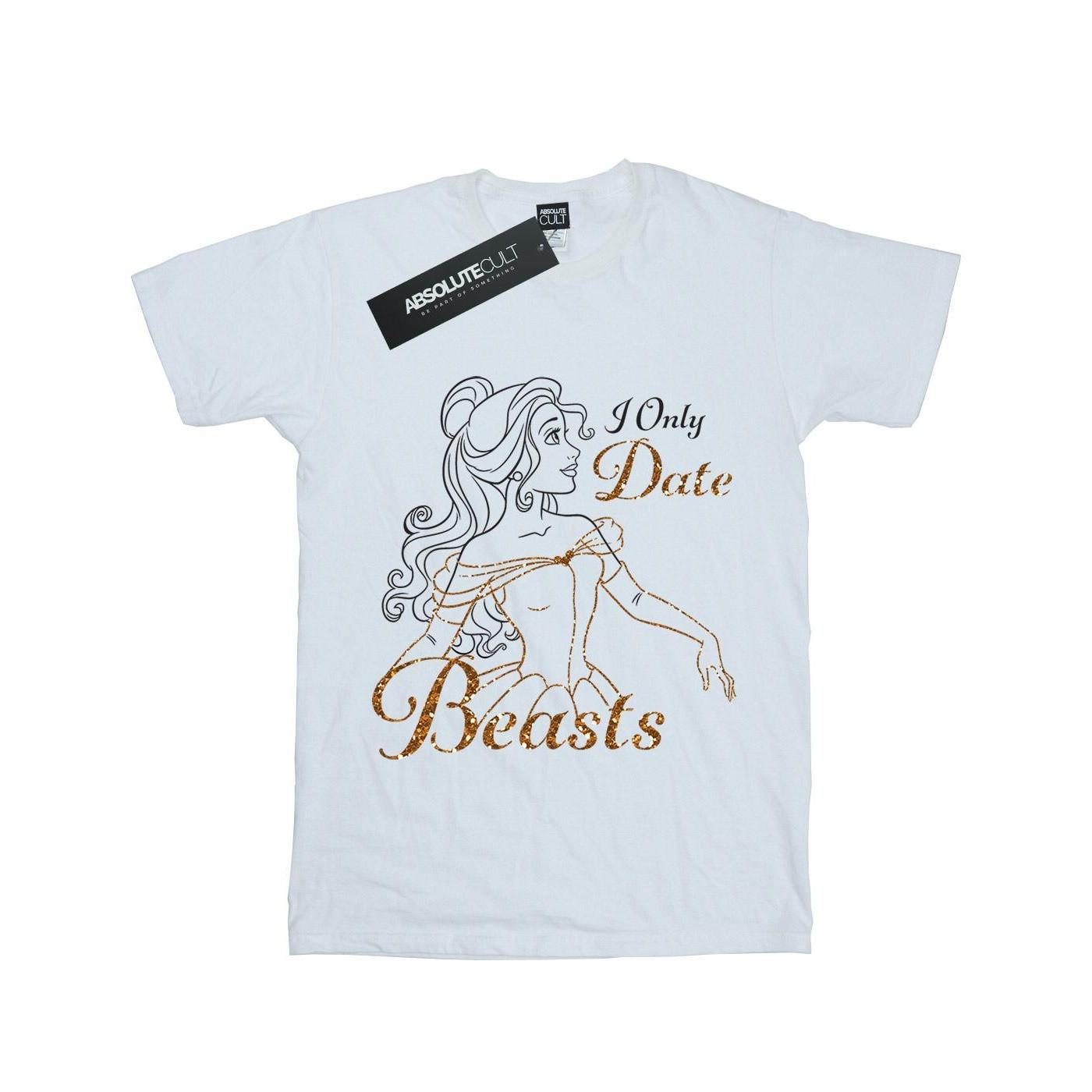 Disney PRINCESS  Tshirt ONLY DATE BEASTS 