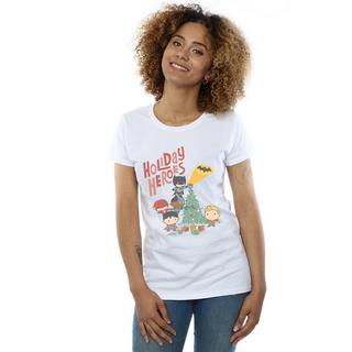 DC COMICS  Tshirt JUSTICE LEAGUE HOLIDAY HEROES 