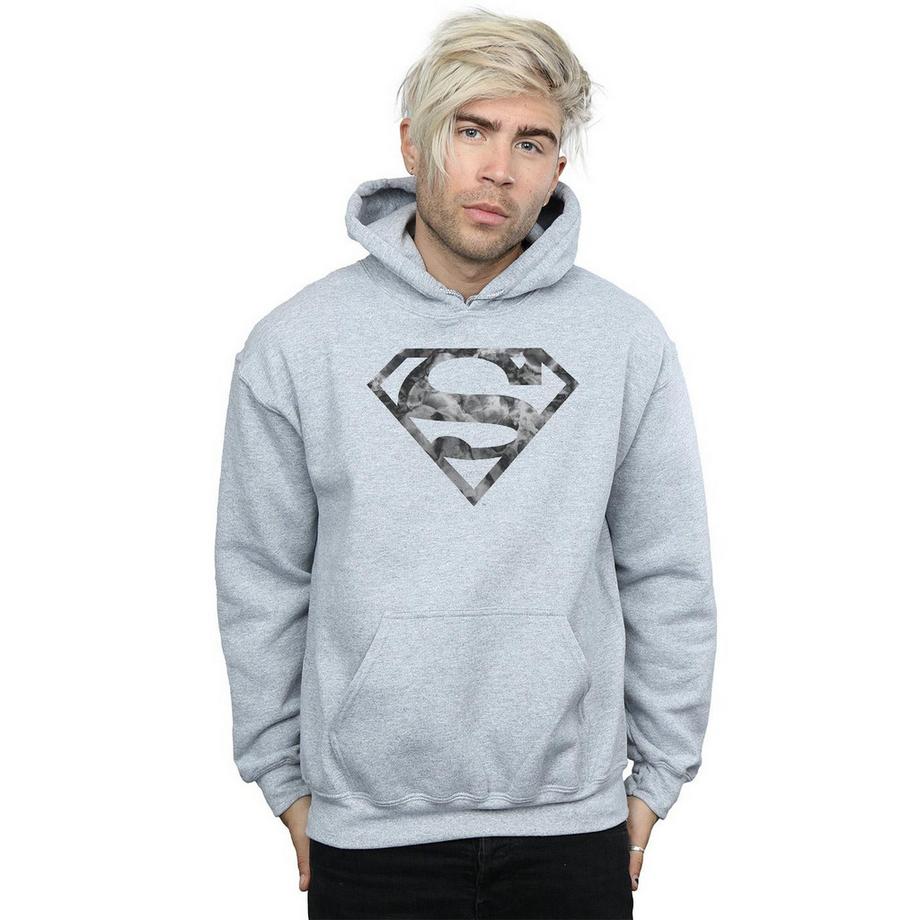 DC COMICS Superman Camo Shield Logo Felpa con cappuccio  