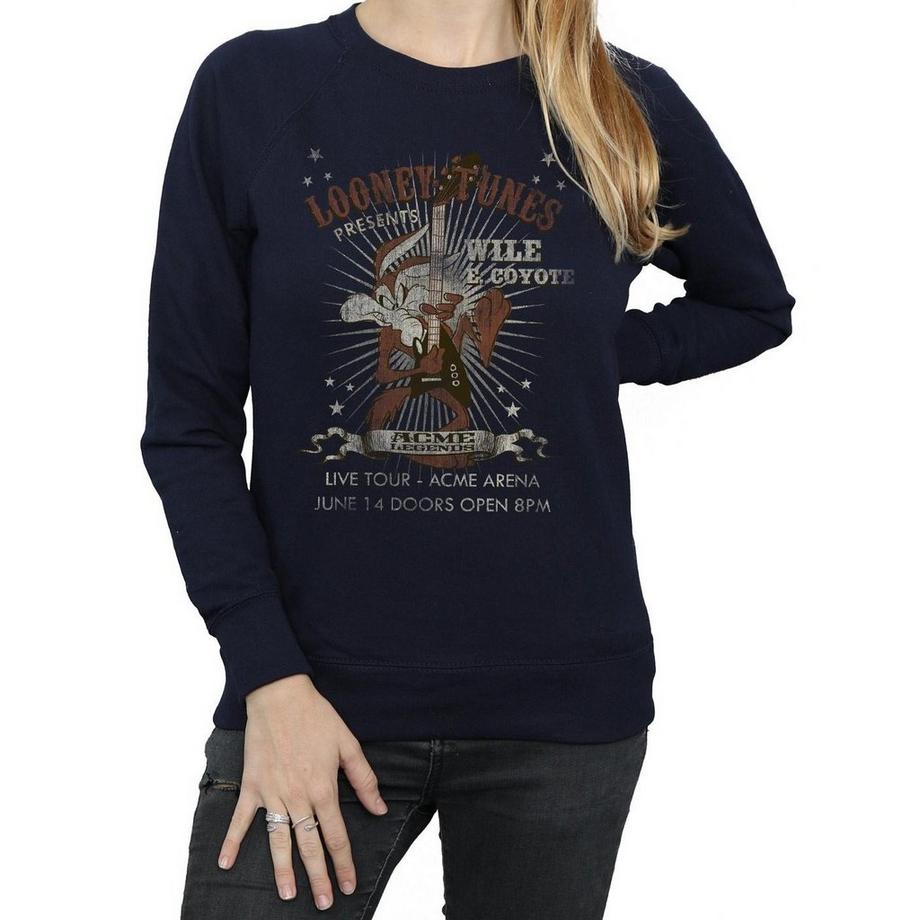 LOONEY TUNES Wile E Coyote Grafikdruck Sweatshirt  