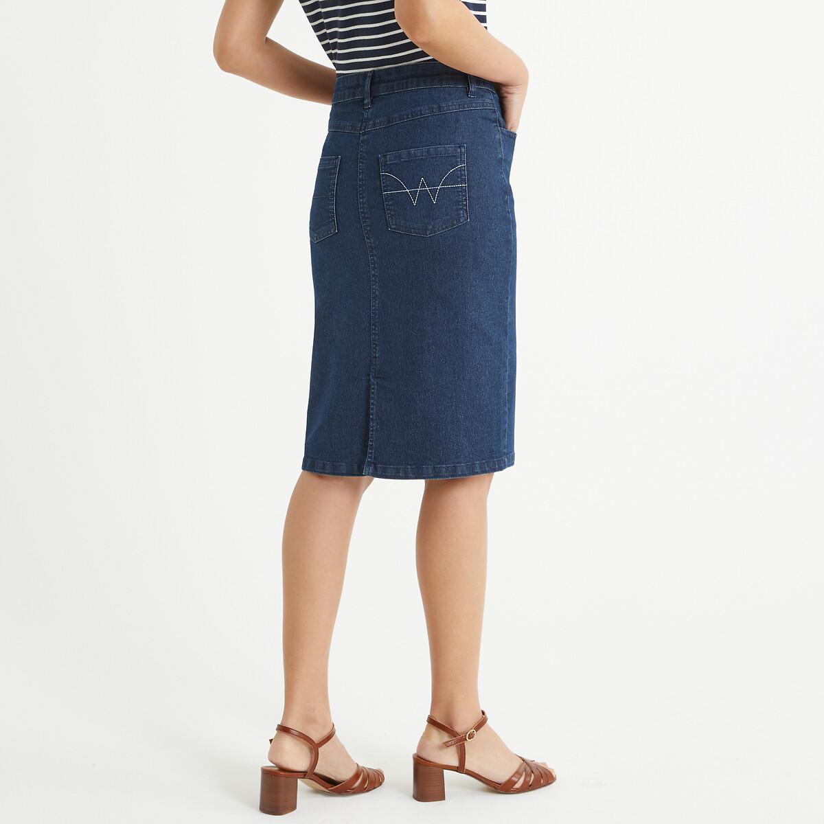 La Redoute Collections  Jeansrock aus Stretch-Denim 