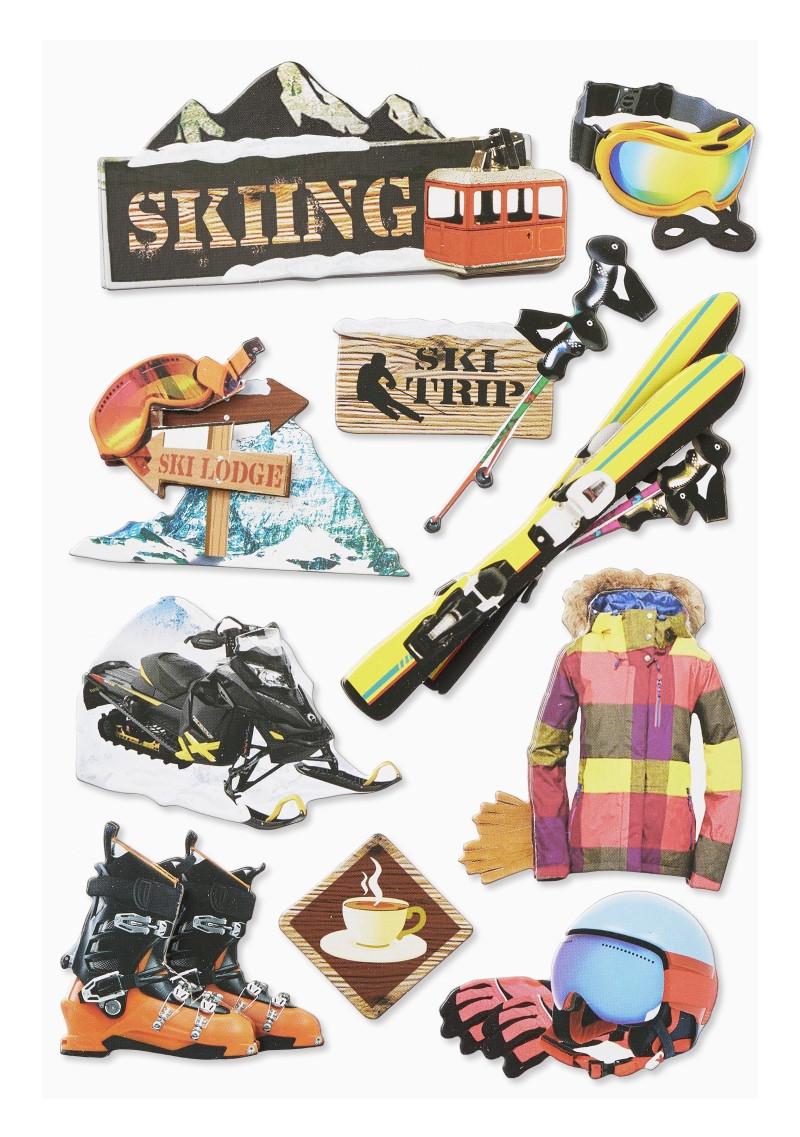 HOBBYFUN  HobbyFun Wintersport Aufkleber für Kinder 