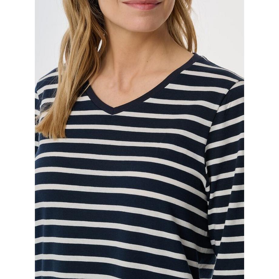 Schiesser Gestreiftes Langarm Nachthemd  