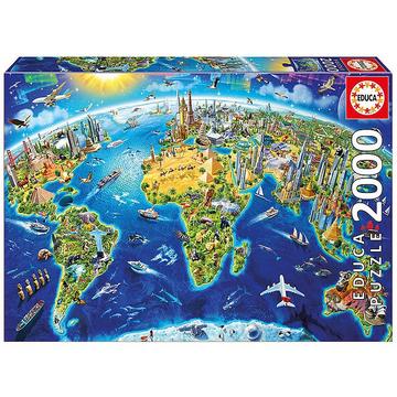 Educa World Landmarks Globe (2000)